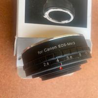 Adattatore micro 4:3 per canon