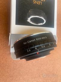Adattatore micro 4:3 per canon