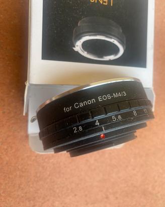 Adattatore micro 4:3 per canon
