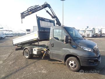 Iveco daily 35c14 ribaltabile e gru