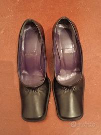 Scarpe décolleté in pelle nera 36 donna