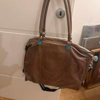 Borsa in pelle Gabs colore marrone taupe