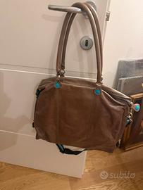Borsa in pelle Gabs colore marrone taupe
