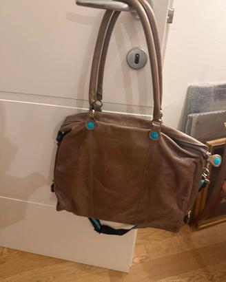 Borsa in pelle Gabs colore marrone taupe