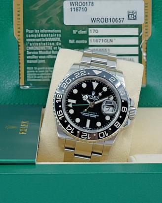 ROLEX GMT MASTER II 116710LN 2011 SCAT E GAR