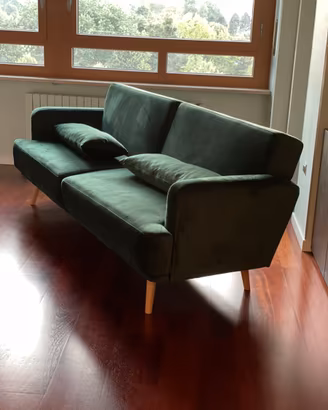 Divano letto Maison du Monde ELVIS verde clic-clac