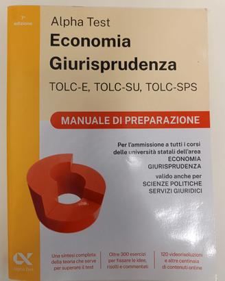 Alpha Test- Economia Giurisprudenza Manuale di pre