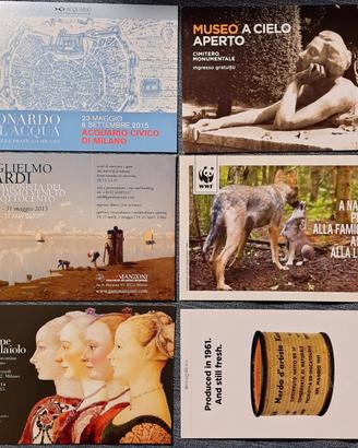 14 cartoline varie "Cultural Card" anni 2013-2015