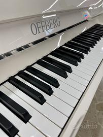 PIANOFORTE VERTICALE OFFBERG MOD. L112T BIANCO LUC