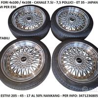Cerchi In Lega Da 17" Japan Racing JR9 4x100 - 108