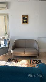 Divano vera pelle nuovo due posti