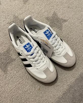 Scarpe casual Adidas Samba OG bianche, taglia 40