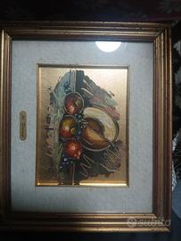 quadro Dipinto originale con olio su rame 