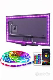 Striscia LED RGB 5m Bluetooth - luci per TV/gaming