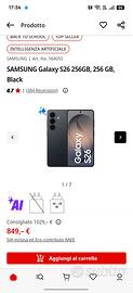 Samsung s26  sigillato  no trattabile 