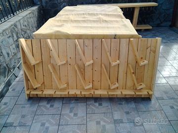 Portabottiglie vino e calici da parete