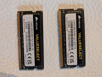 16GB (2×8GB) Corsair DDR4 2133MHz SO-DIMM Laptop