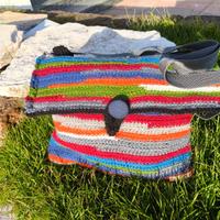 Borsa casual multicolor in lana artigianale