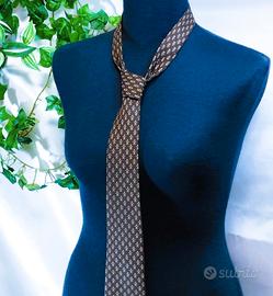 ANNI '80 - Cravatta uomo Christyan marrone Vintage