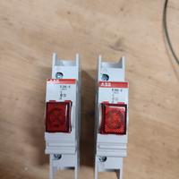 Coppia Lampade Spia ABB E 229-C - Rosse 