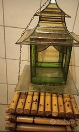 Vetro Tiffany Colorato Lampada Scultura