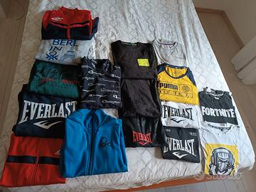 felpe con cappuccio e t-shirt maniche lunghe  12/1