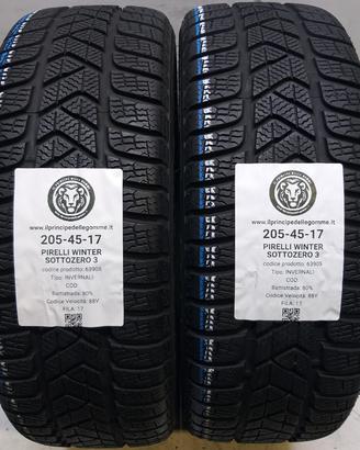 2 GOMME 205 45 17 PIRELLI A63905