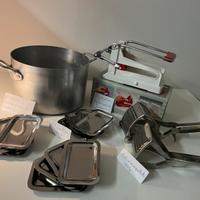 Accessori da cucina in inox pentola alluminio