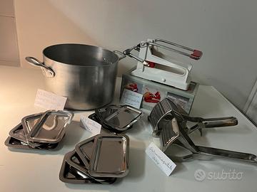 Accessori da cucina in inox pentola alluminio