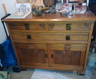 Credenza antica in legno massello primi ’900 – 113