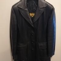 Giacca di pelle nera da donna made in Italy