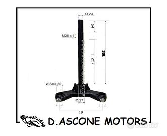 Piastra testa forcella yamaha booster