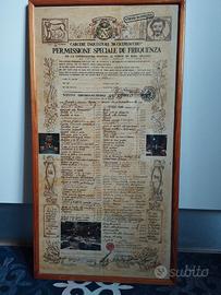 Menù d'epoca