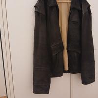 giacca uomo in pelle nera