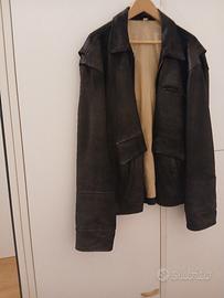 giacca uomo in pelle nera