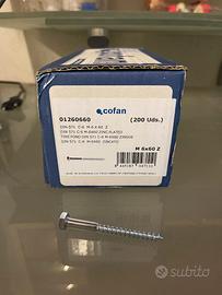 VITI-TIRAFONDI per legno zincati 6X60 MM 200 PZ