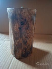 Portacandela/lumino in legno