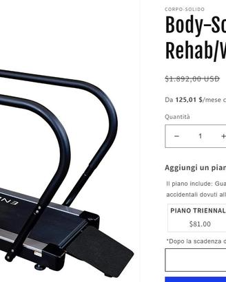 Tapis Roulant Riabilitazione - Body-Solid Endurace