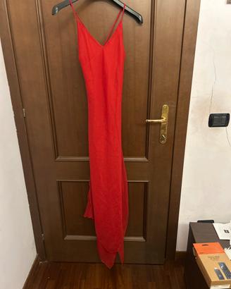 Vestito rosso elegante in tulle
