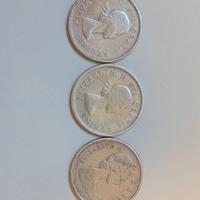 Monete argento Canada 