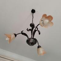 Lampadario con abatjour