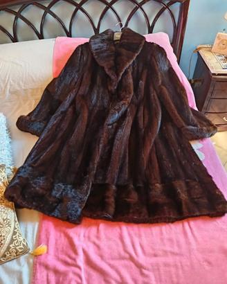 Pelliccia in VERO visone MOGANO tenuta benissimo