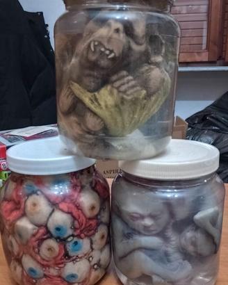 3 Mostri Nel Barattolo Action Figure Sci Fi 1990