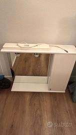 Specchio bagno con mobiletto laterale
