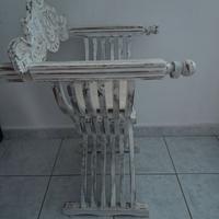 Sedia Savonarola Shabby Chic.