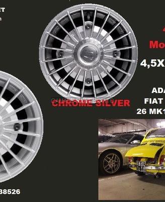Cerchi grifo 4,5x12 et25 4x190 fiat 500 f l r