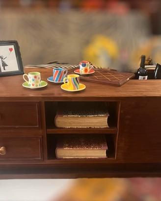 Tavolino Mobile Bar Coffee Table 1950-60 Italy