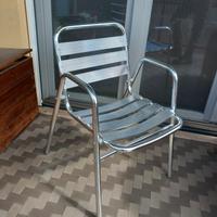 Sedie in alluminio impilabili