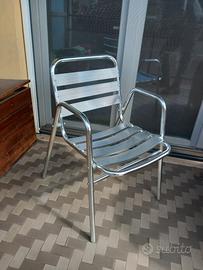 Sedie in alluminio impilabili