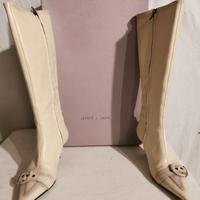 paia stivali da donna bianchi, neri, marrone